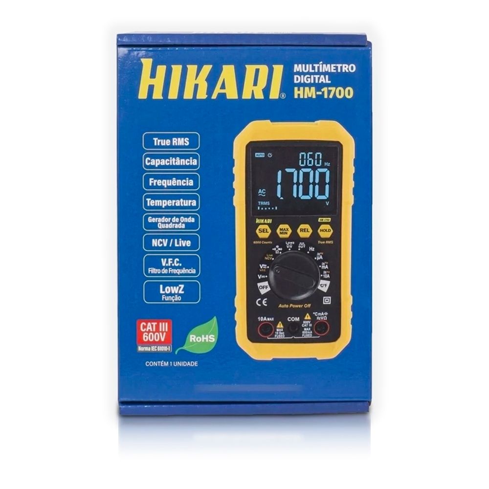 Multímetro Digital Hikari HM-1700