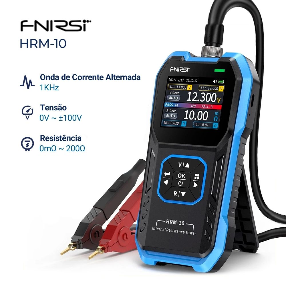 Medidor De Resistência De Bateria HRM-10 FNIRSI