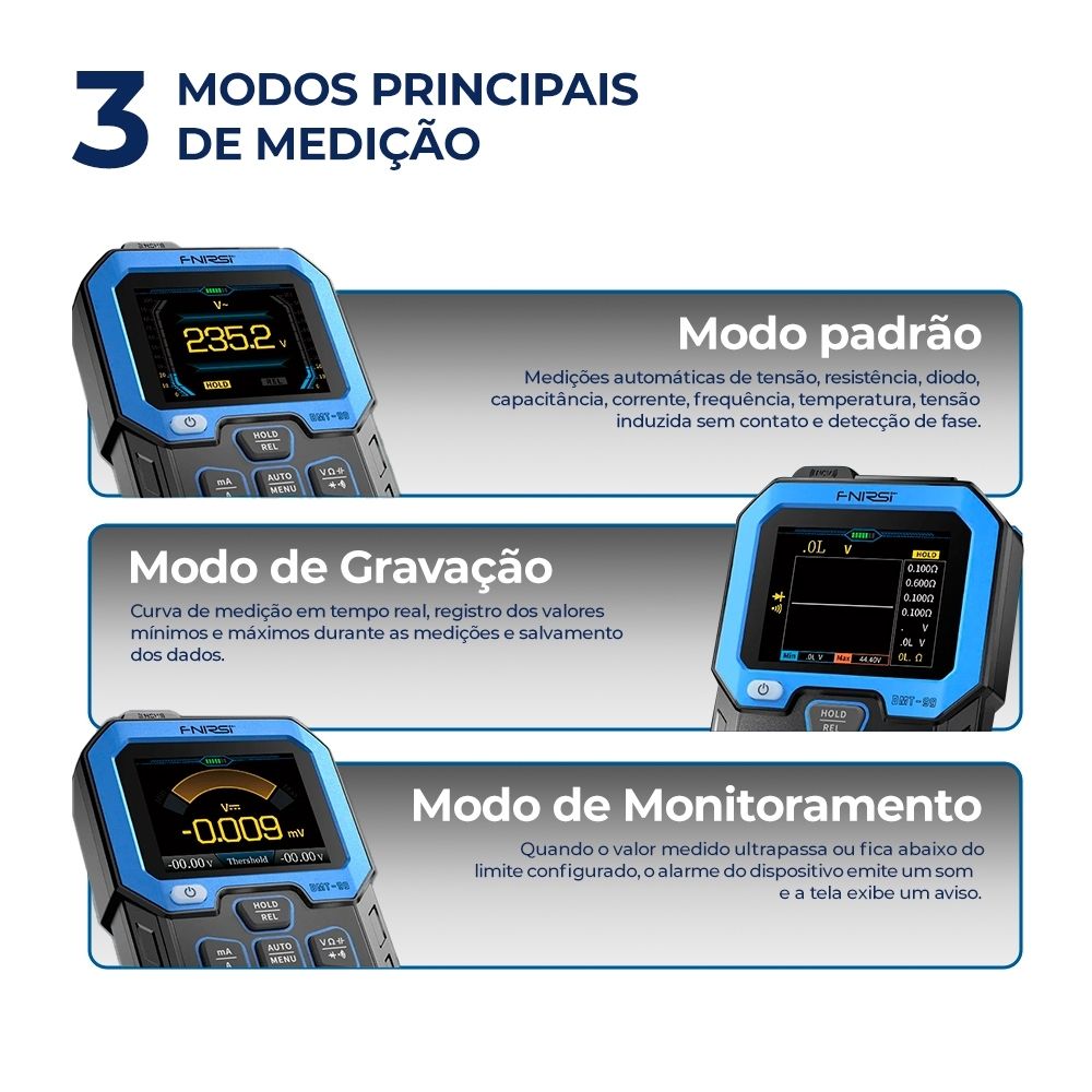 Multímetro Digital De Alta Precisão FNIRSI DMT-99