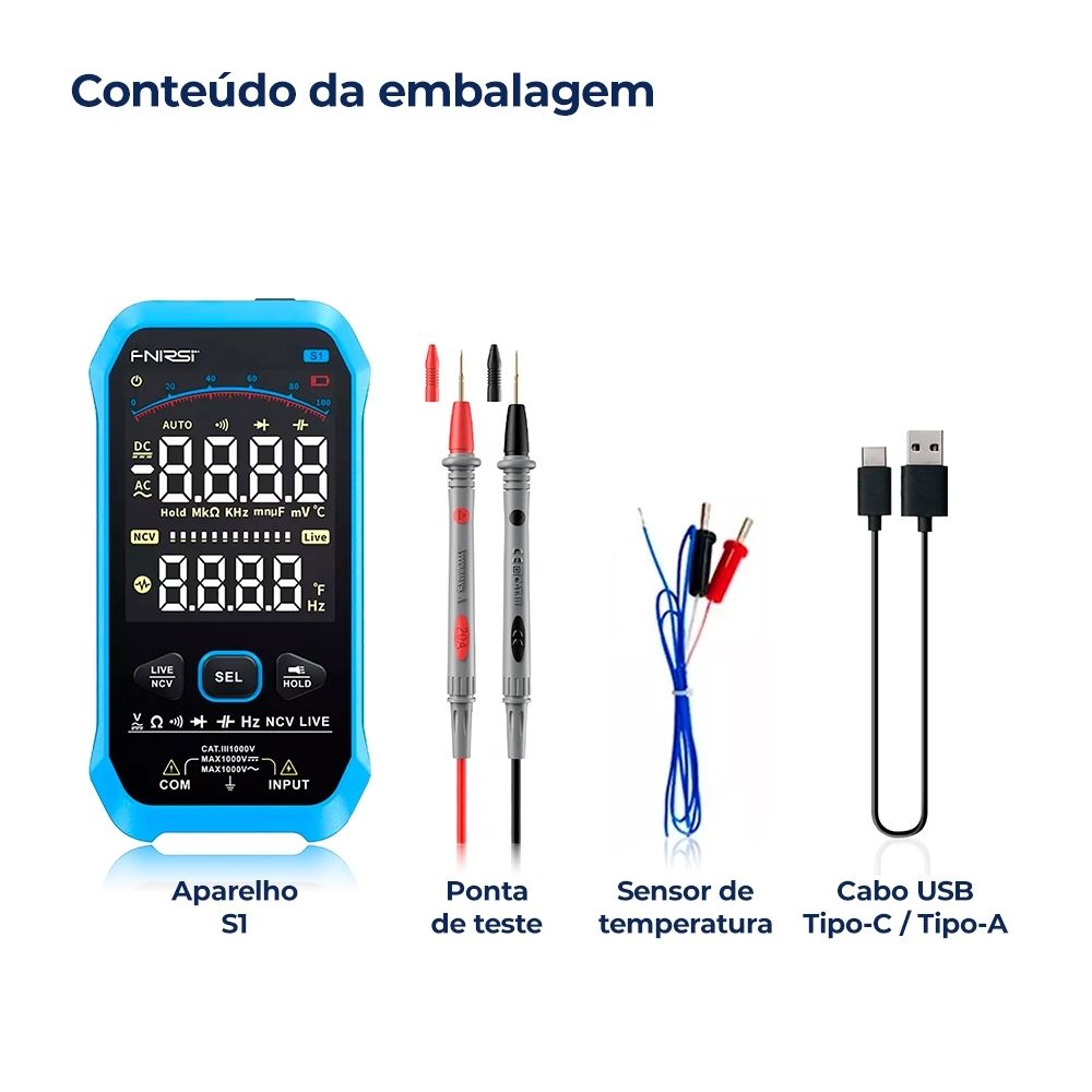 Multímetro Digital Inteligente FNIRSI S1