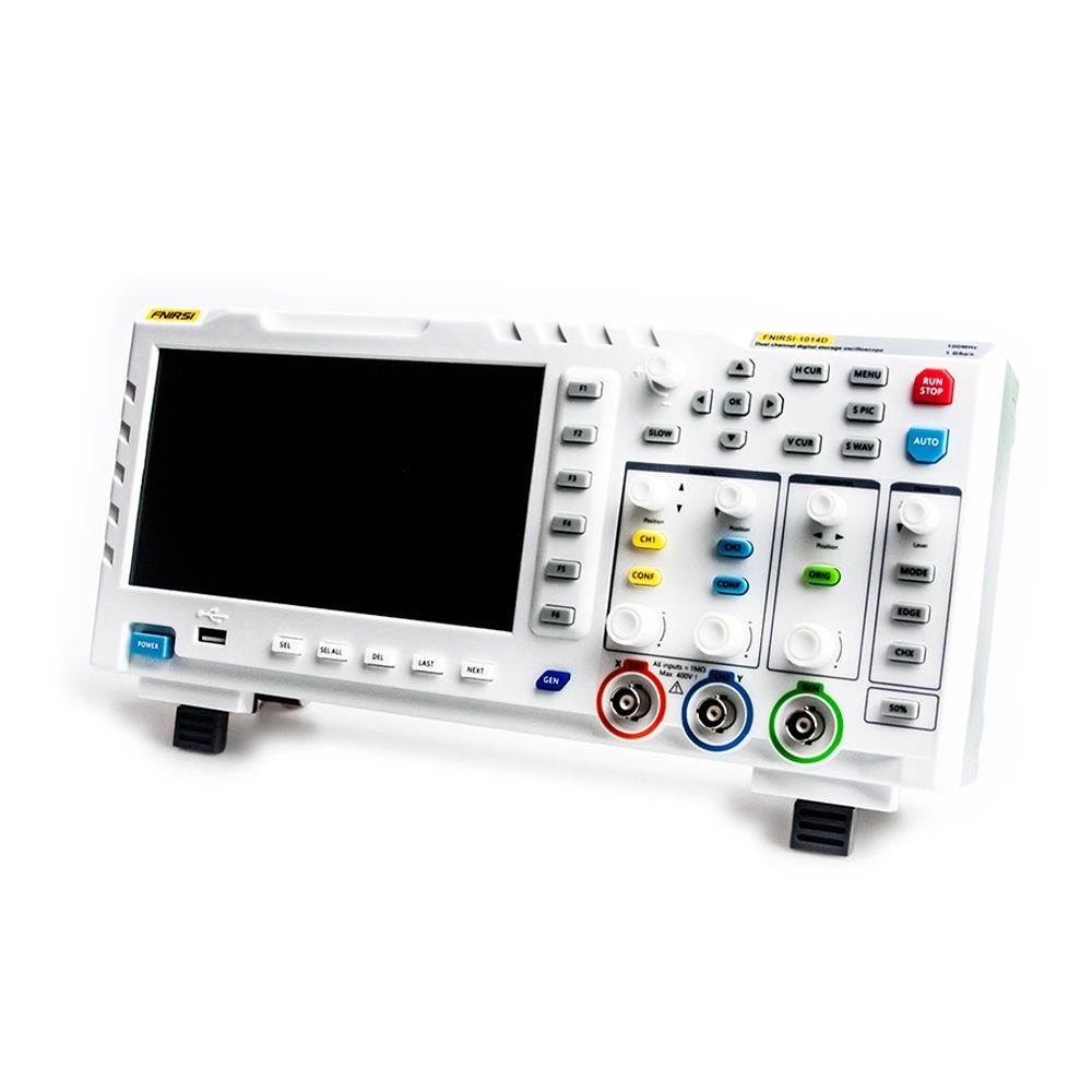 Osciloscópio Digital de Bancada FNIRSI 1014D 100MHz com Gerador de Sinais
