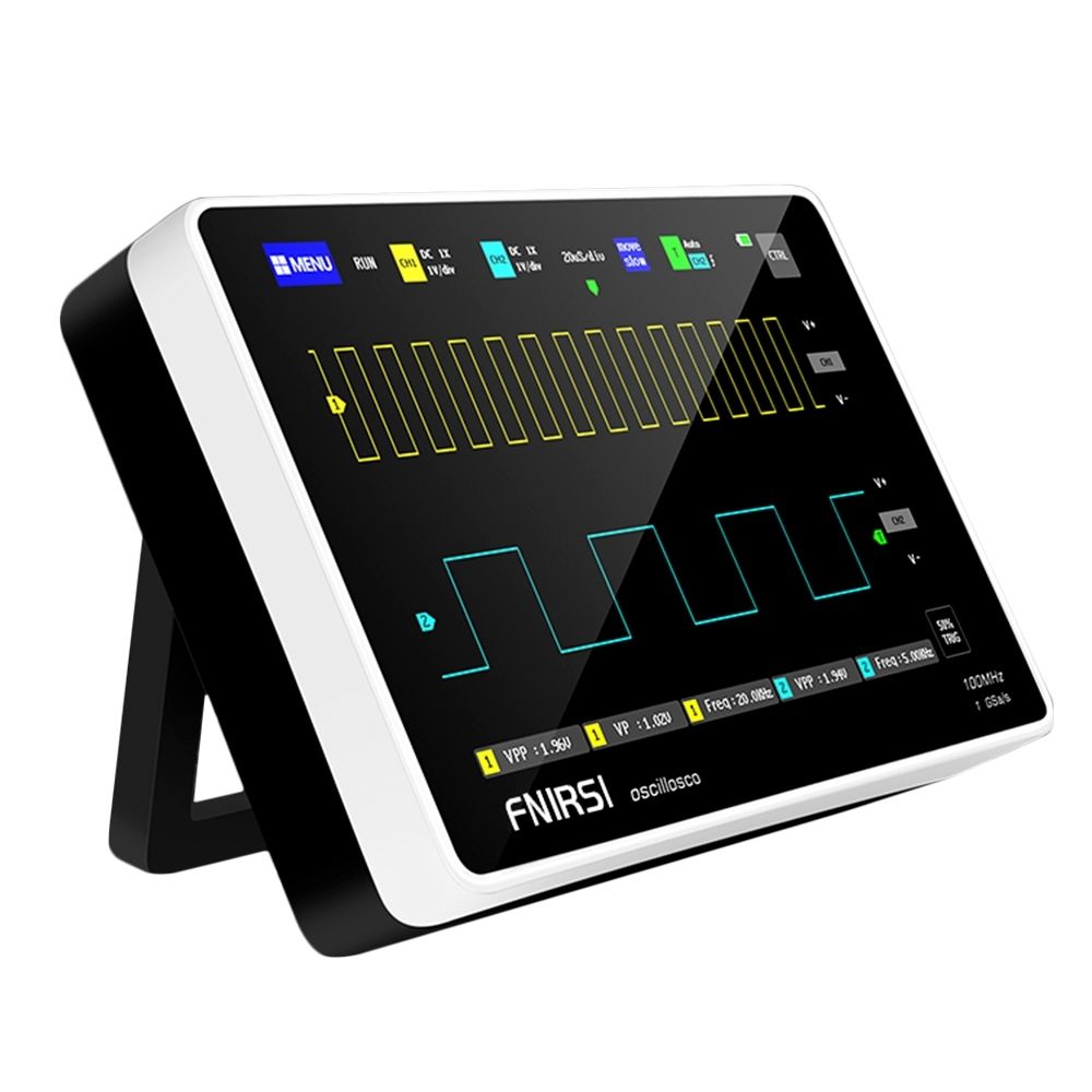 Osciloscópio Digital Tablet FNIRSI 1013D 100 MHz com Gerador de Sinais