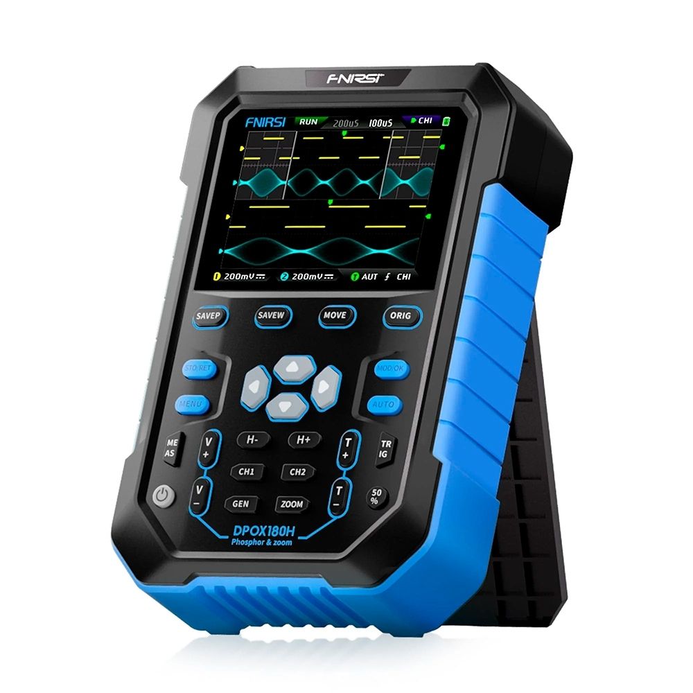 Osciloscópio Digital FNIRSI Portátil DPOX180H Azul