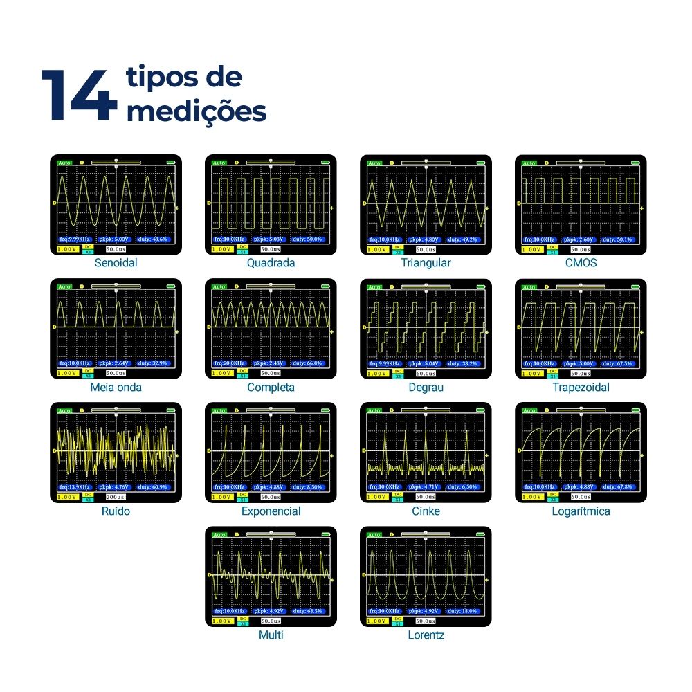 Osciloscópio Digital FNIRSI Portátil 1C15
