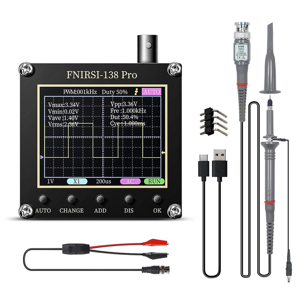 Osciloscópio Digital FNIRSI Portátil 138PR-4