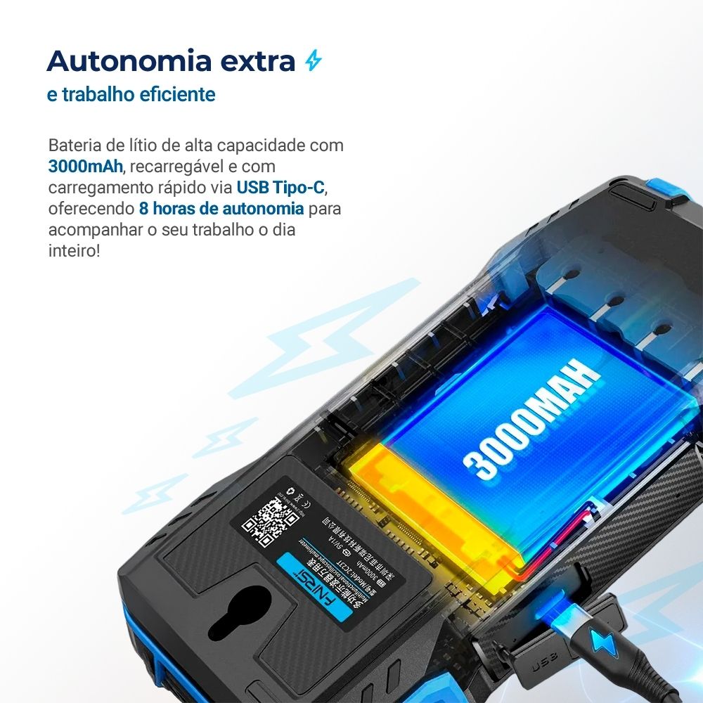 Mini Osciloscópio Digital FNIRSI 2C23T Portátil