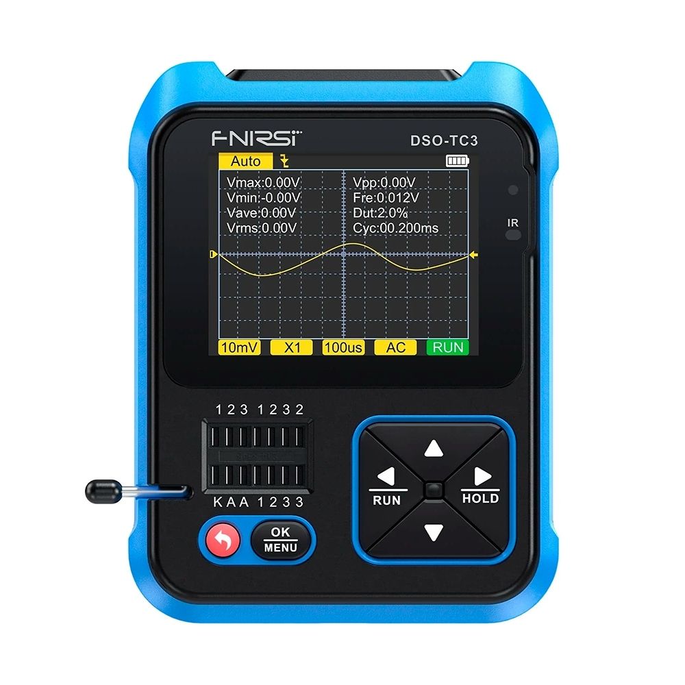 Mini Osciloscópio Digital FNIRSI DSO-TC3 Portátil