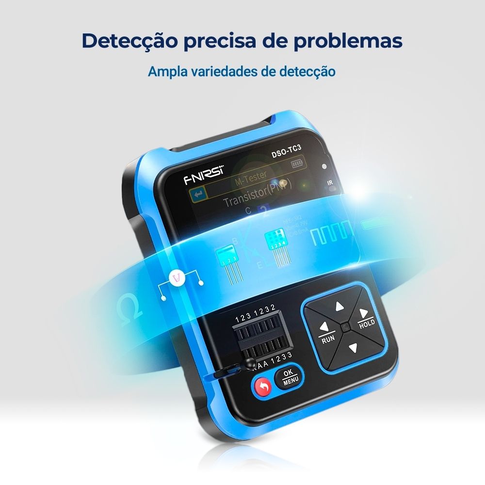Mini Osciloscópio Digital FNIRSI DSO-TC3 Portátil