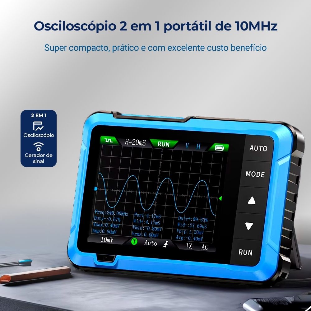 Osciloscópio Pórtatil Tablet FNIRSI DSO-510 10 MHZ