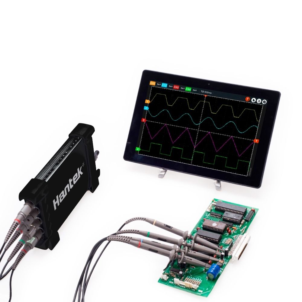 Osciloscópio Digital Hantek 6074BE 70MHz 1GS/s 64Kpts 4 Canais
