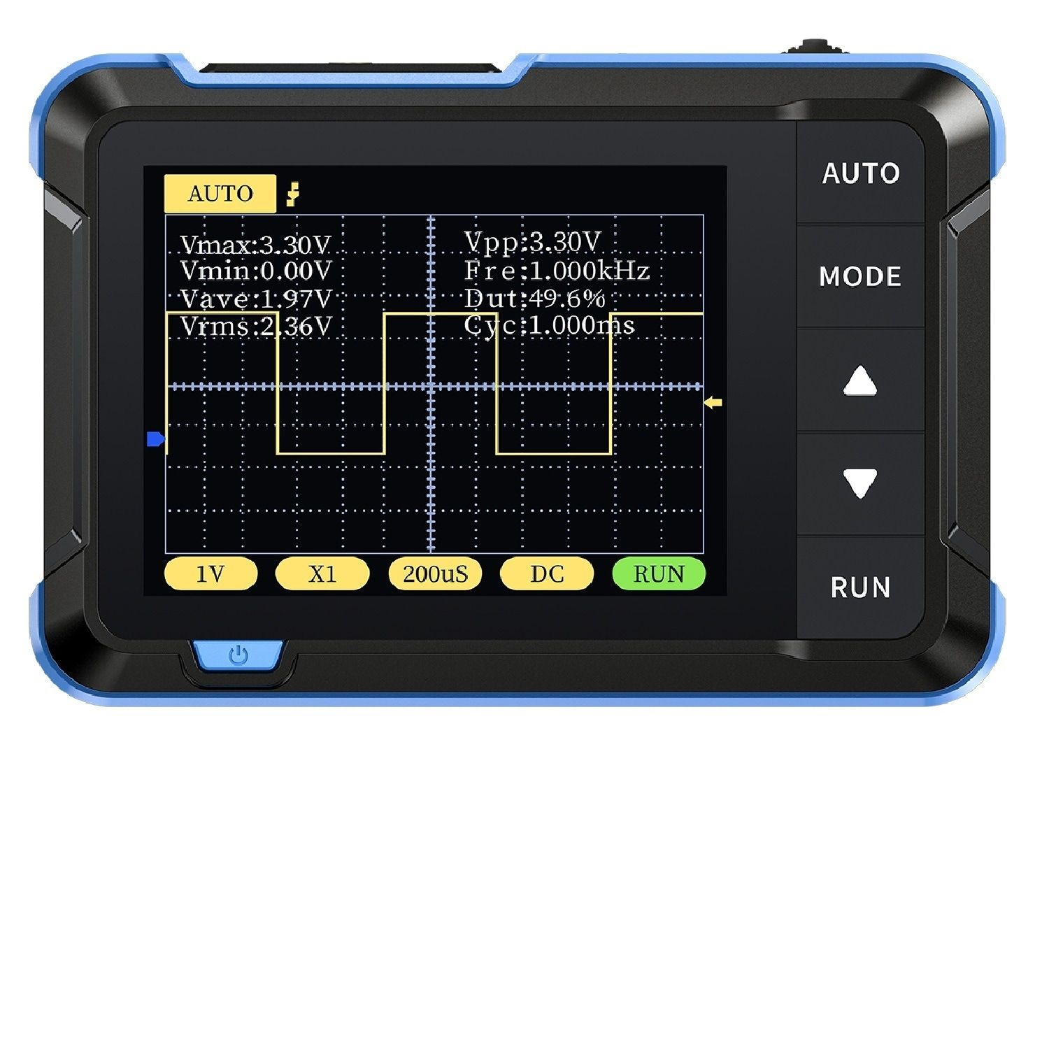 Mini Osciloscópio Digital FNIRSI DSO152 200 KHz Portátil Azul