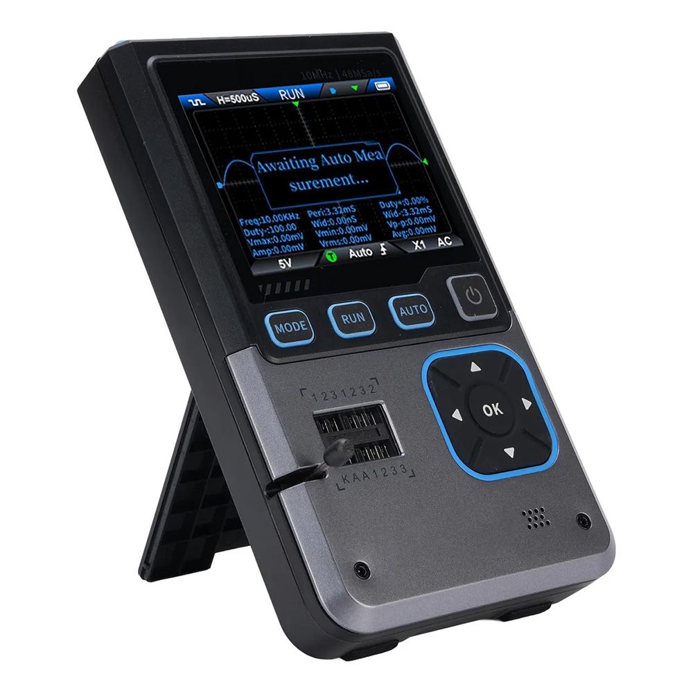 Mini Osciloscópio Digital 3 em 1 com Teste de Componentes FNIRSI DSO-TC4