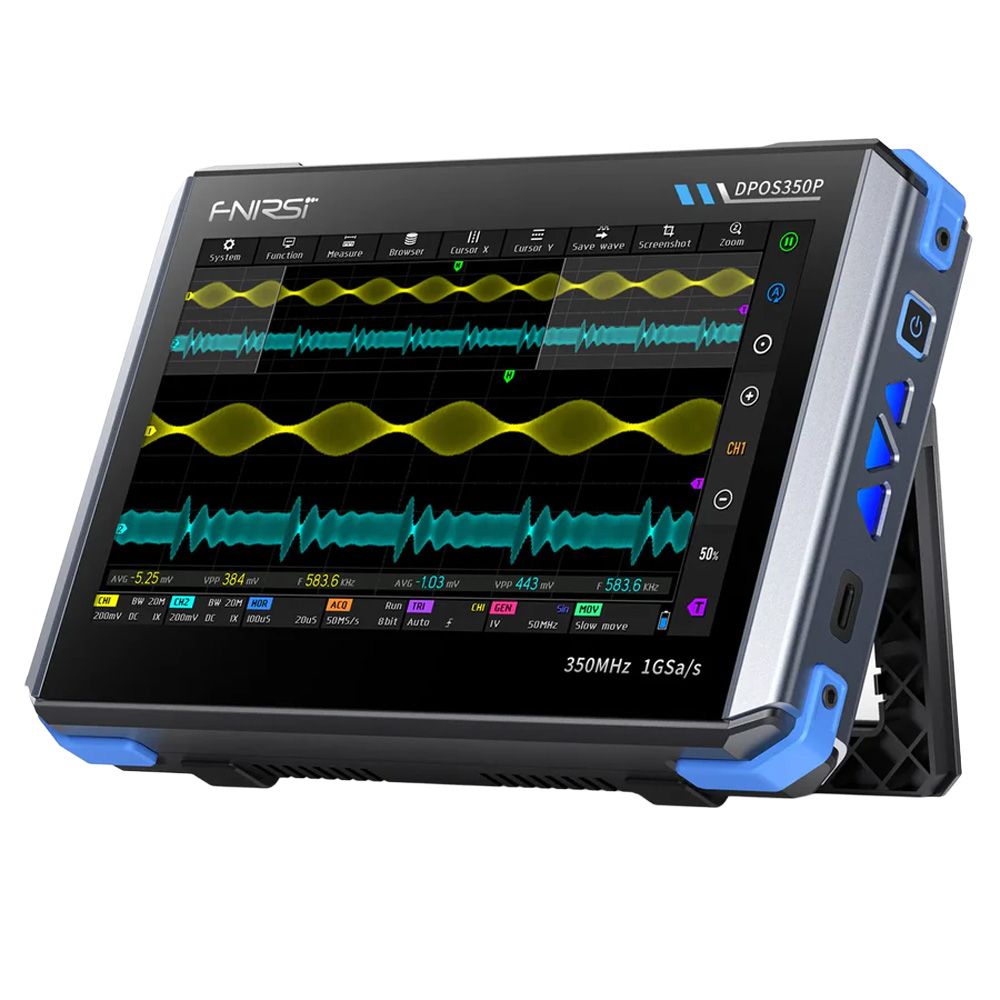 Osciloscópio Digital Tablet 4 em 1 FNIRSI DPOS350P