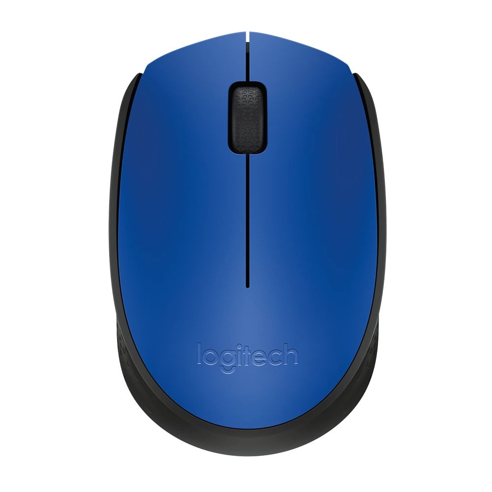 Mouse sem fio Logitech M170 com Design Ambidestro, Compacto, Conexão USB, Pilha Inclusa, Azul
