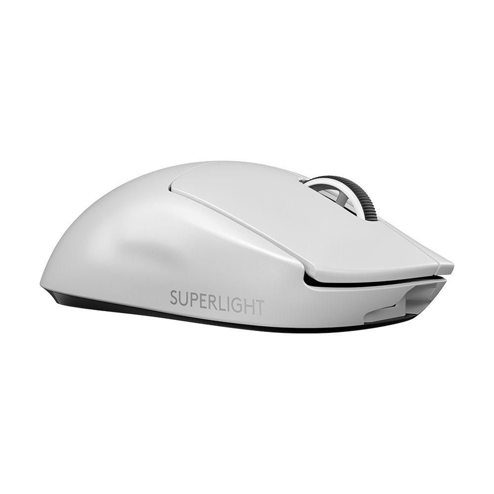 Mouse Gamer Logitech G PRO X Superlight, Lightspeed, 5 Botões, 25000 DPI Ajustável, Branco - 910-005941