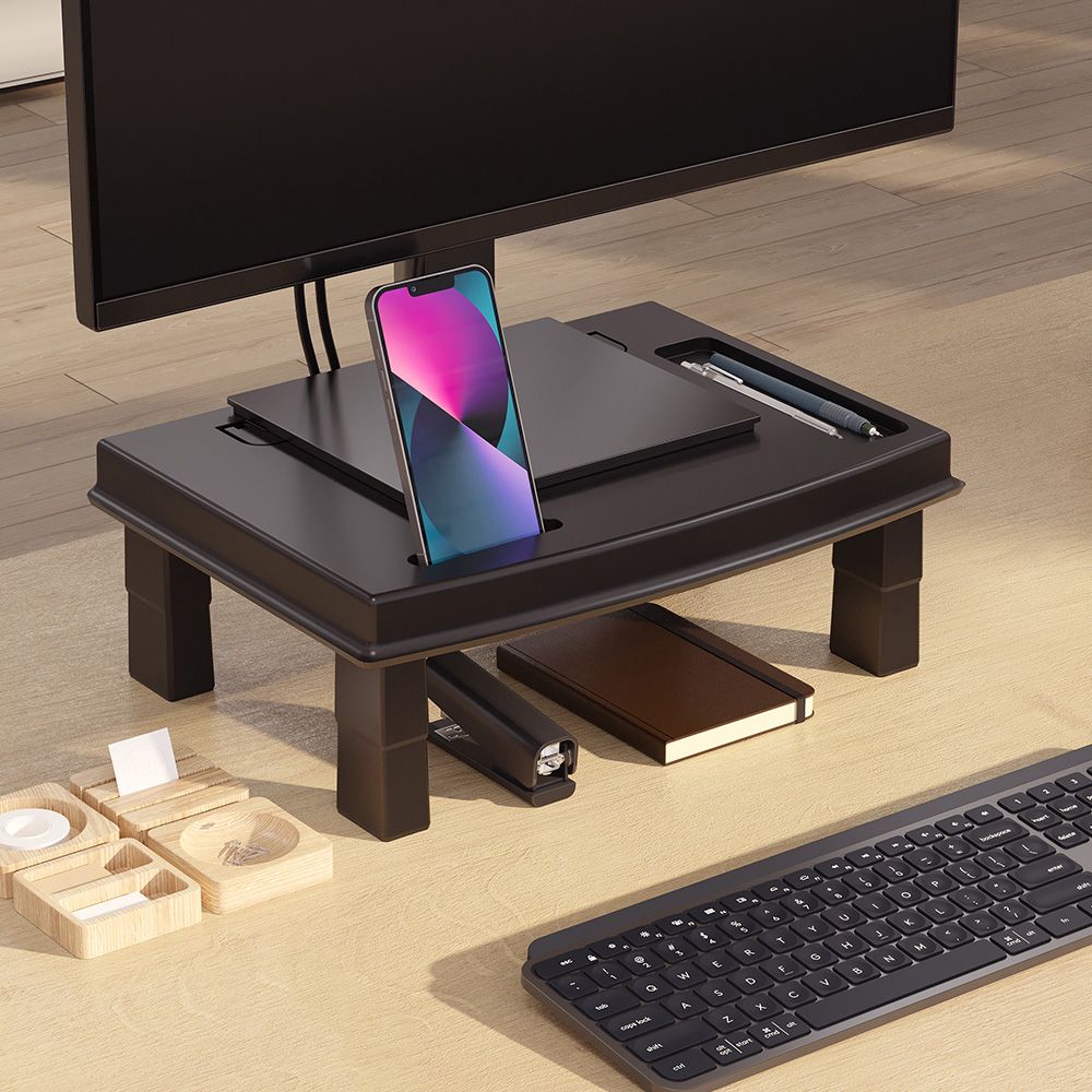 Suporte Reliza para Monitor e Notebook Preto