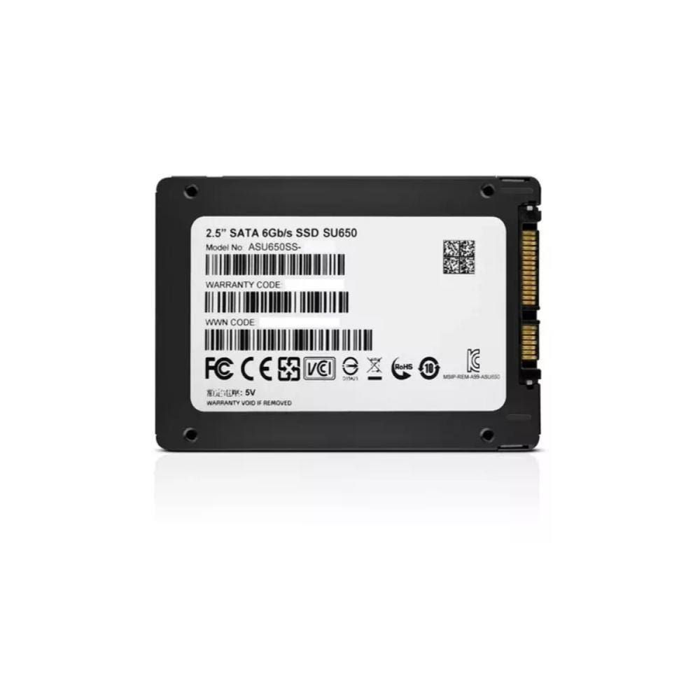 SSD Adata 240GB SATA 6 GB/S Leitura 520 MB/S Gravação 450 MB/S ASU650SS-240GT-R