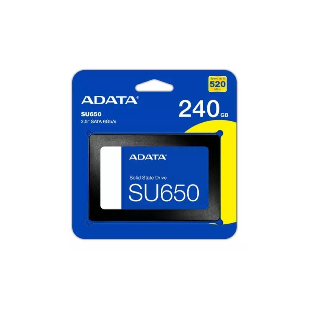SSD Adata 240GB SATA 6 GB/S Leitura 520 MB/S Gravação 450 MB/S ASU650SS-240GT-R
