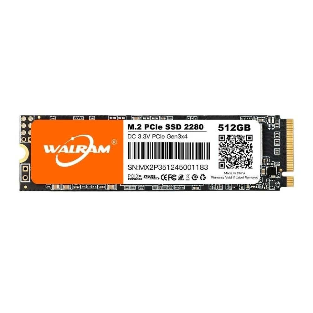 SSD Walram 512GB M.2 NVME 3.0 Leitura 2112MB/s Gravação 1101MB/s