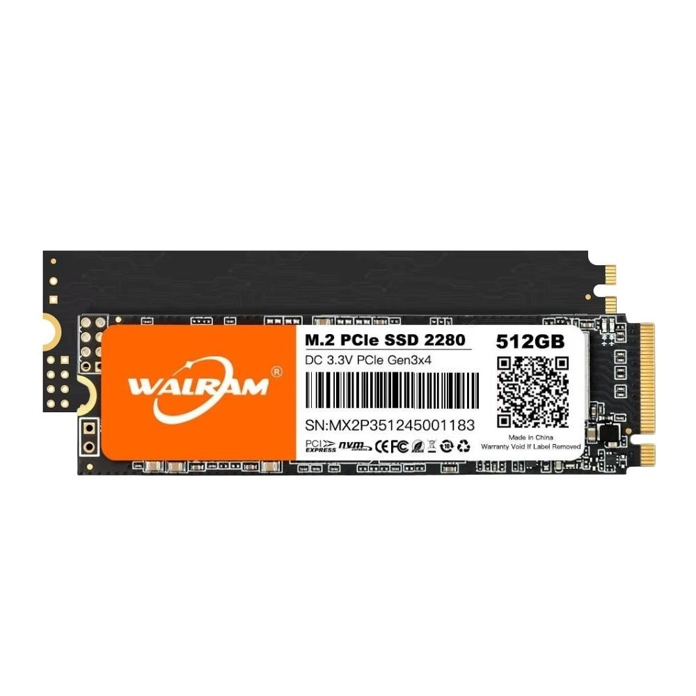 SSD Walram 512GB M.2 NVME 3.0 Leitura 2112MB/s Gravação 1101MB/s