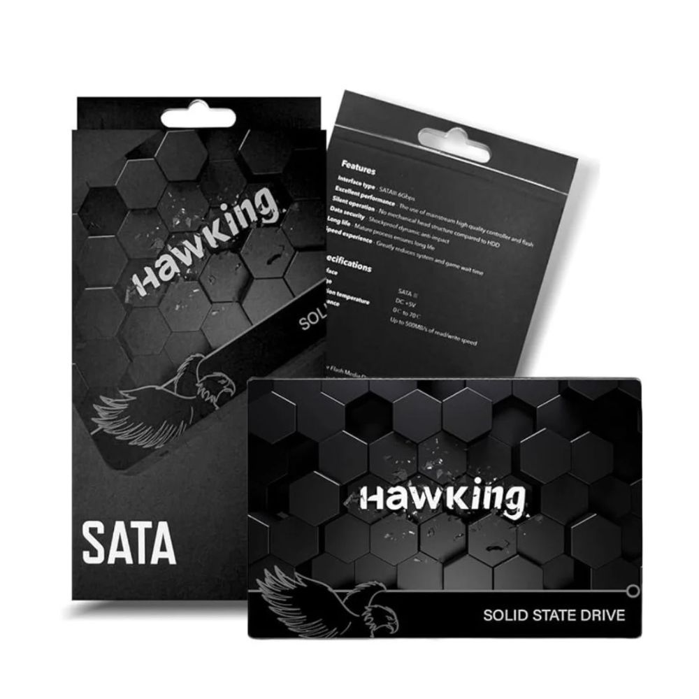 SSD Hawking 240GB SATA III Leitura 500MB/S Gravação 450MB/S HSTV-SATA240W