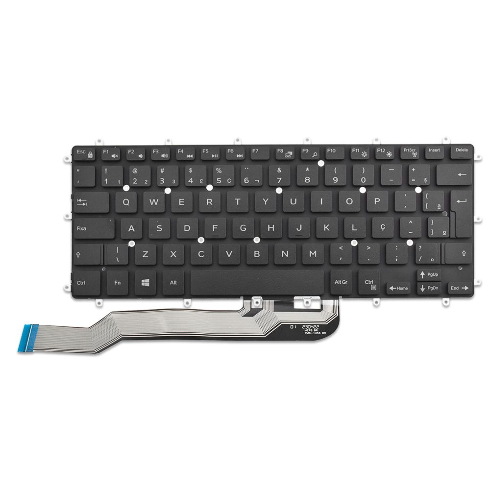 Teclado para Notebook Dell Vostro 14-3480 Sem Iluminação ABNT2 Preto