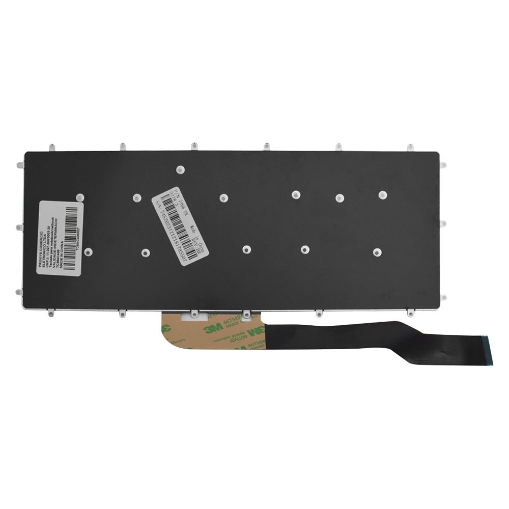 Teclado para Notebook Dell Vostro 14-3480 Sem Iluminação ABNT2 Preto