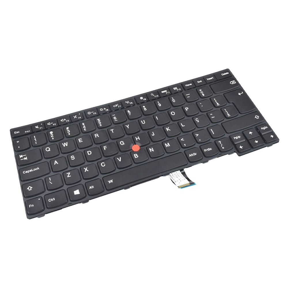 Teclado para Notebook Lenovo Thinkpad com padrão ABNT2 Preto possui teclas confortáveis com Ç e 12 meses de garantia
