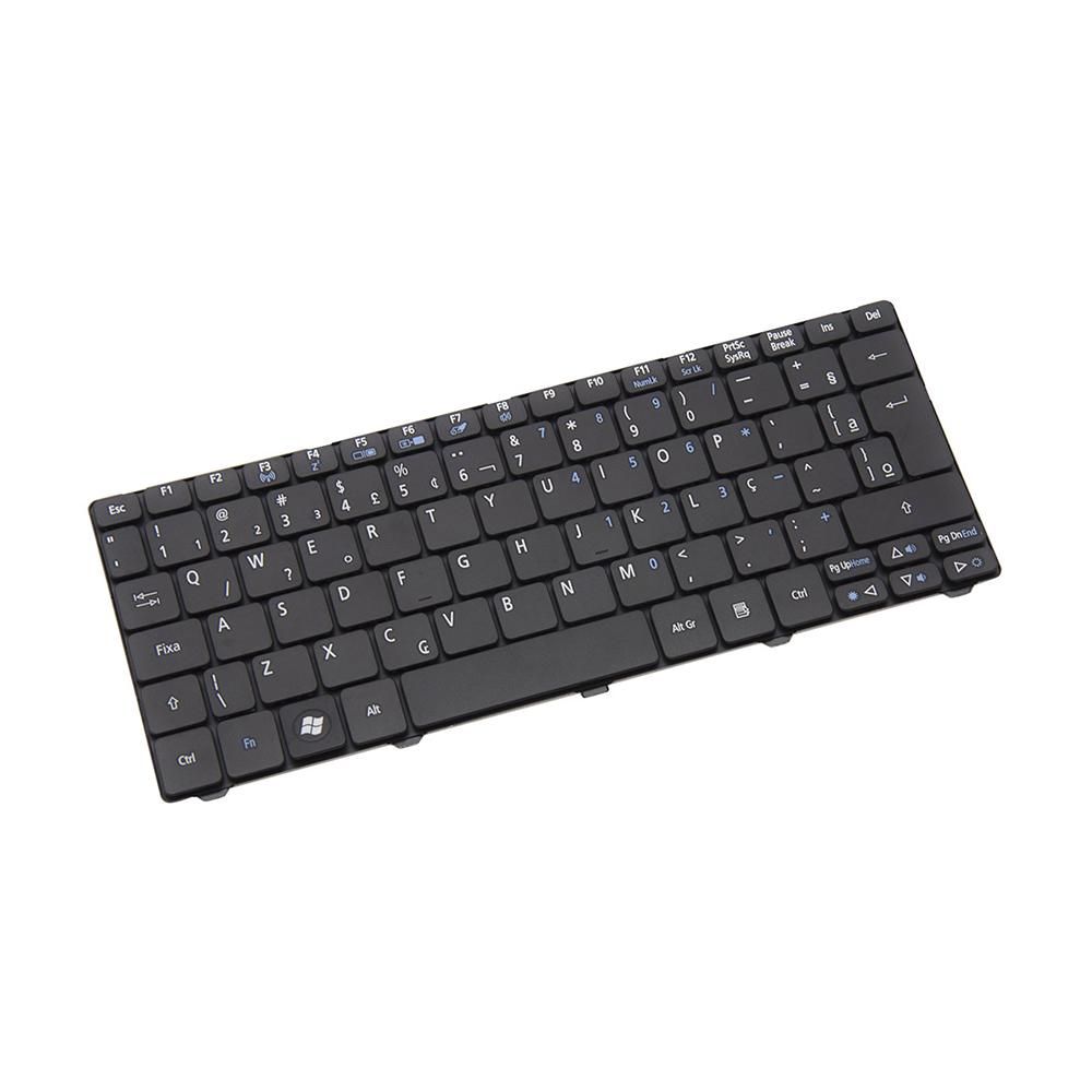 Teclado para Notebook Acer Part Number AEZH9600010, ABNT2 - F3 WI-FI Preto, possui teclas confortáveis e 12 meses de garantia.