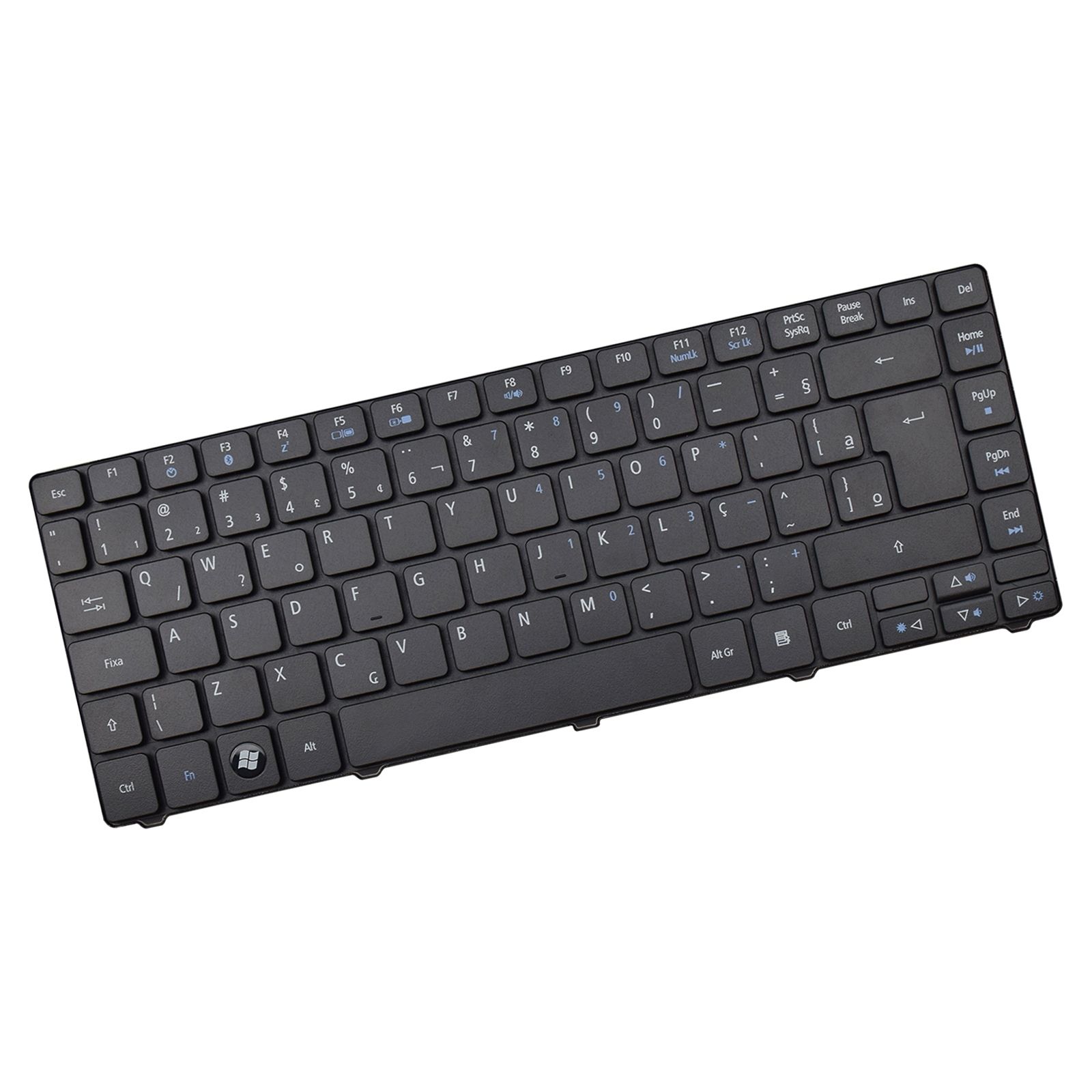 Teclado para Notebook Emachines Part Number PK1307R1A30 NSK-AMA1D, ABNT2 - F3 Bluetooth Preto, possui teclas confortáveis e 12 meses de garantia.
