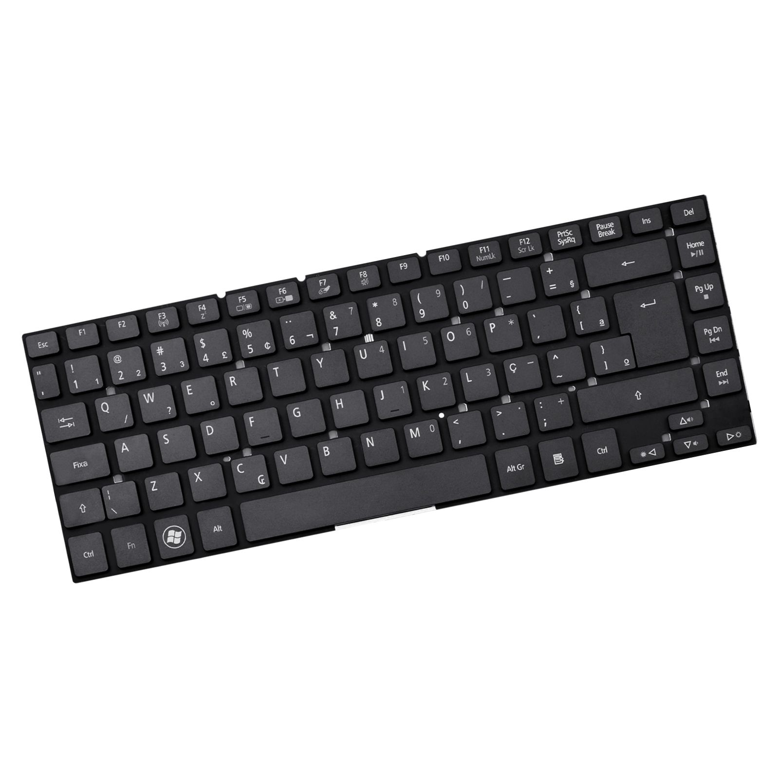 Teclado para Notebook Acer Aspire ES1-431-C494, ABNT2 Preto, possui teclas confortáveis e 12 meses de garantia.