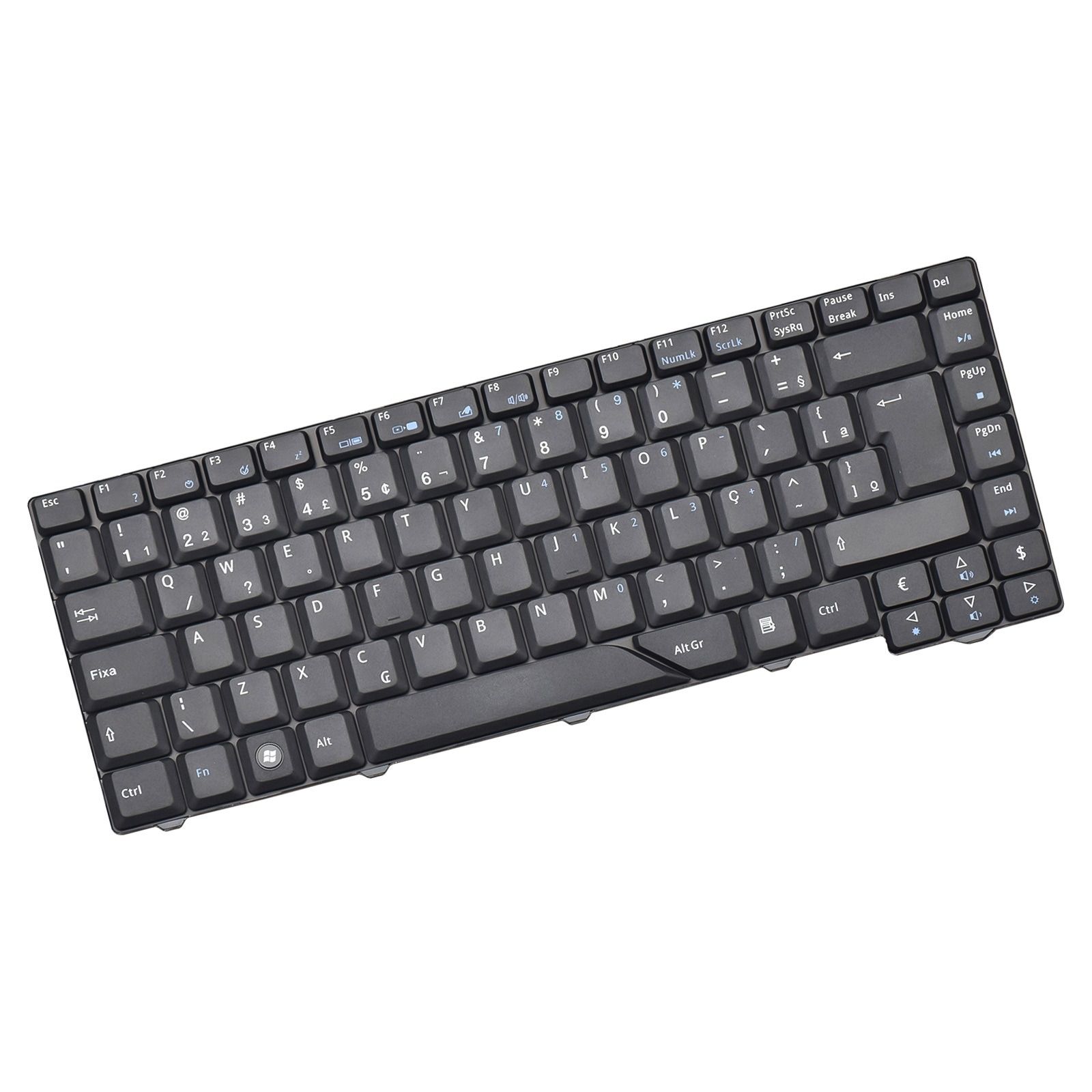 Teclado para Notebook Acer Aspire 5310-5315 5920 5710Z 5715Z, ABNT2 Preto, possui teclas confortáveis e 12 meses de garantia.