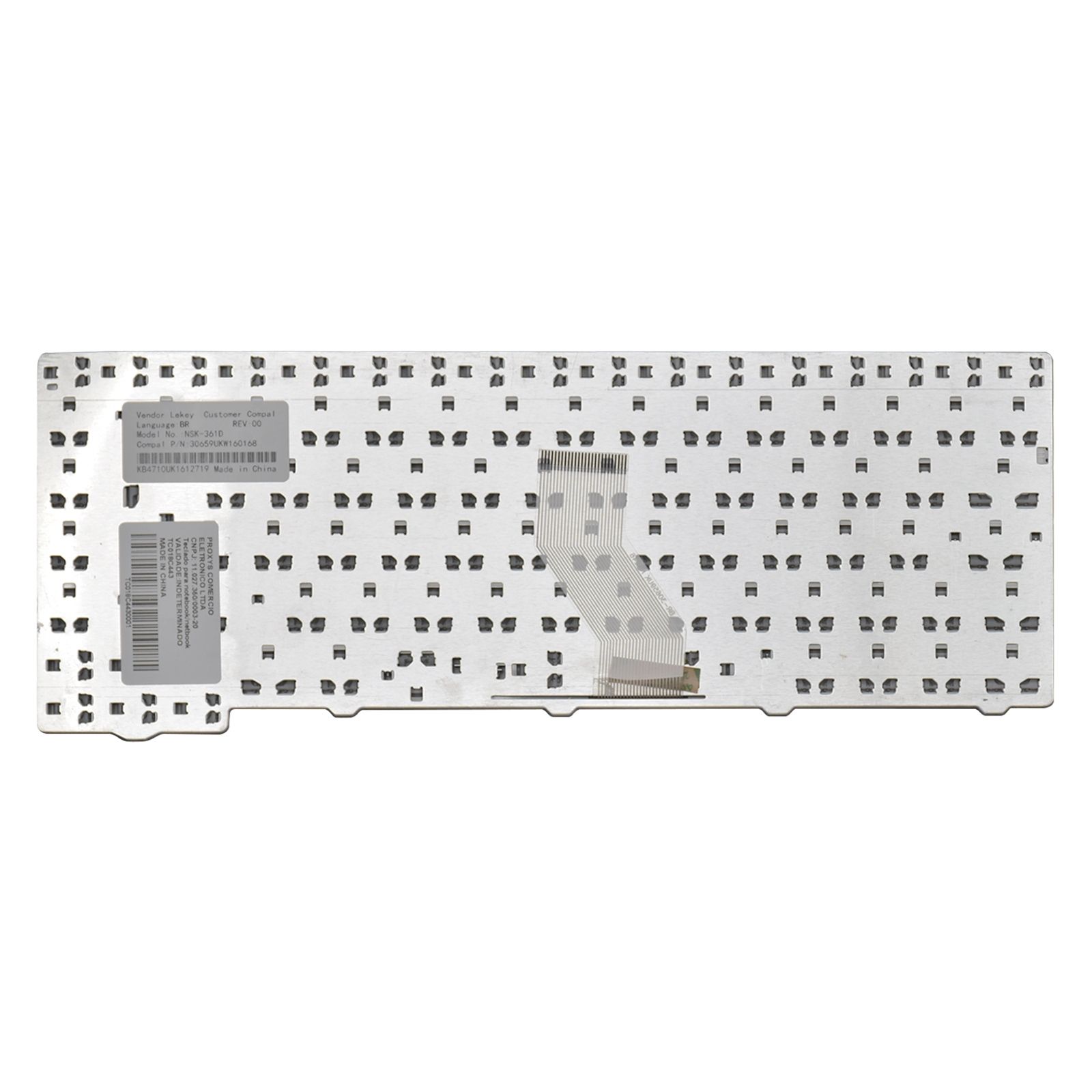 Teclado para Notebook Acer Aspire 5720Z, ABNT2 Branco, possui teclas confortáveis e 12 meses de garantia.