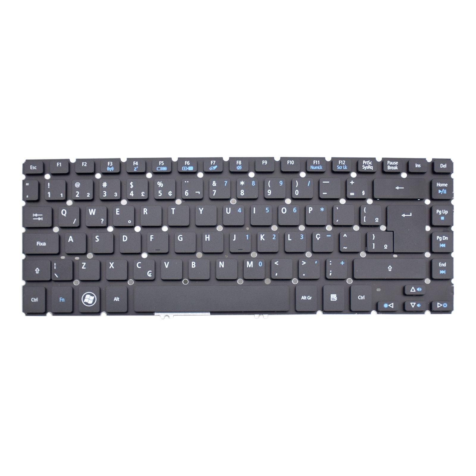 Teclado para Notebook Acer Aspire V5-431, ABNT2 Preto, possui teclas confortáveis e 12 meses de garantia.