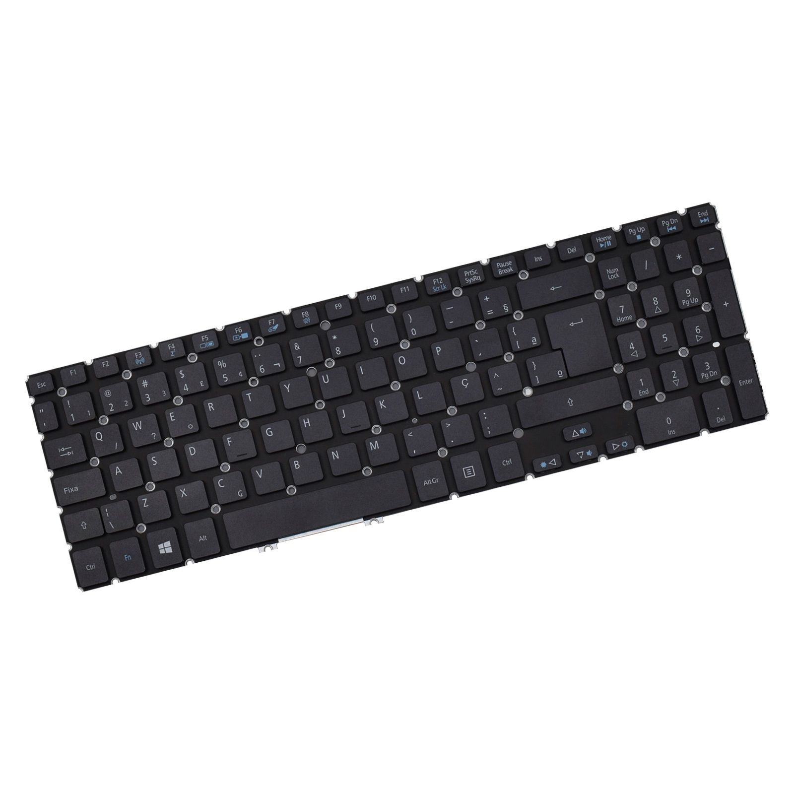 Teclado para Notebook Acer Aspire V5-571P, ABNT2 Preto, possui teclas confortáveis e 12 meses de garantia.