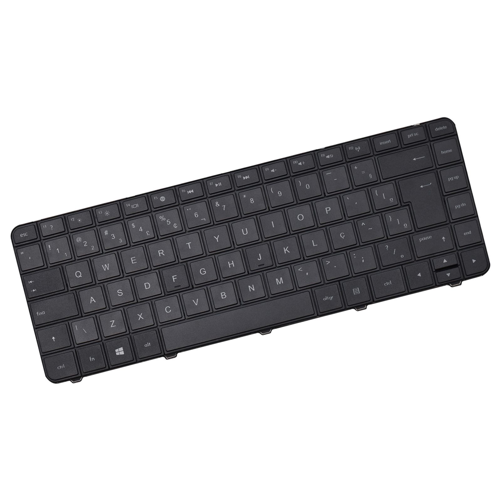 Teclado para Notebook HP Compaq Presario CQ43-215BR, ABNT2 Preto, possui teclas confortáveis e 12 meses de garantia.