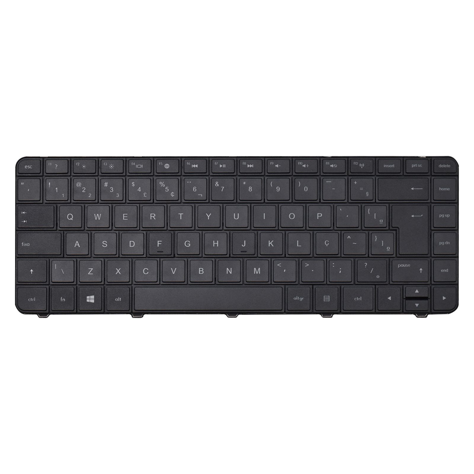 Teclado para Notebook HP Pavilion G4-1200, ABNT2 Preto, possui teclas confortáveis e 12 meses de garantia.