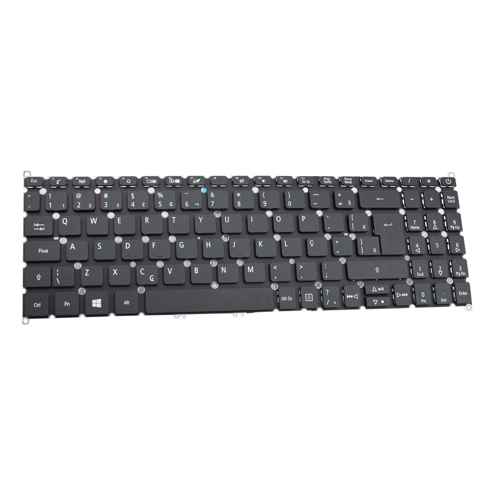 Teclado para Notebook Acer Aspire 5 A515-52G, ABNT2 Preto, possui teclas confortáveis e 12 meses de garantia.