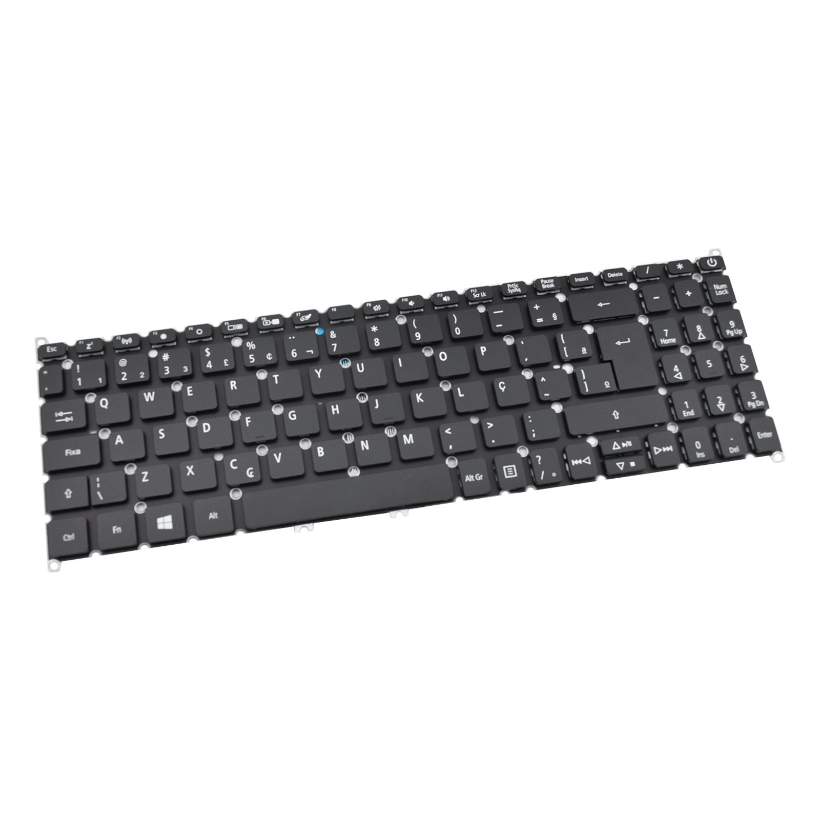 Teclado para Notebook Acer Aspire A515-52G-50NT, ABNT2 Preto, possui teclas confortáveis e 12 meses de garantia.