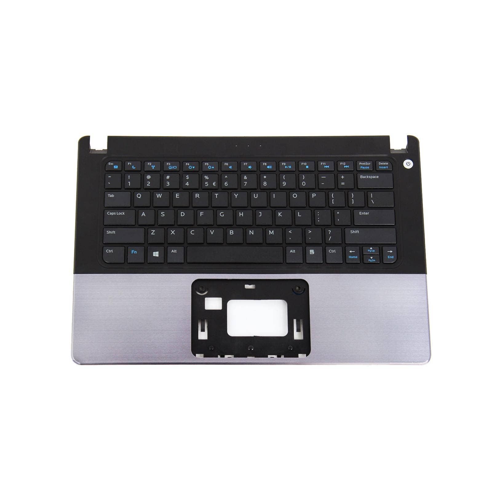 Teclado para Notebook Dell Inspiron 5480, Inglês Internacional - US Cinza, possui teclas confortáveis e 12 meses de garantia.