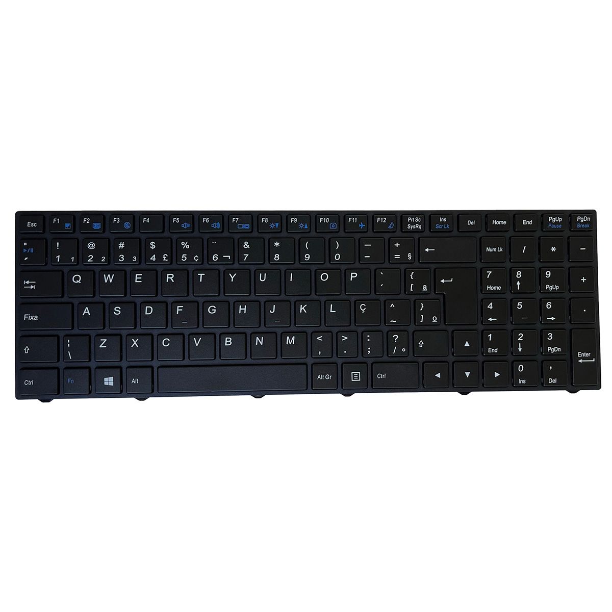 Teclado para Notebook Sony Vaio Part Number 6-80-N250J0-330-1P1, ABNT2 Preto, possui teclas confortáveis e 12 meses de garantia.