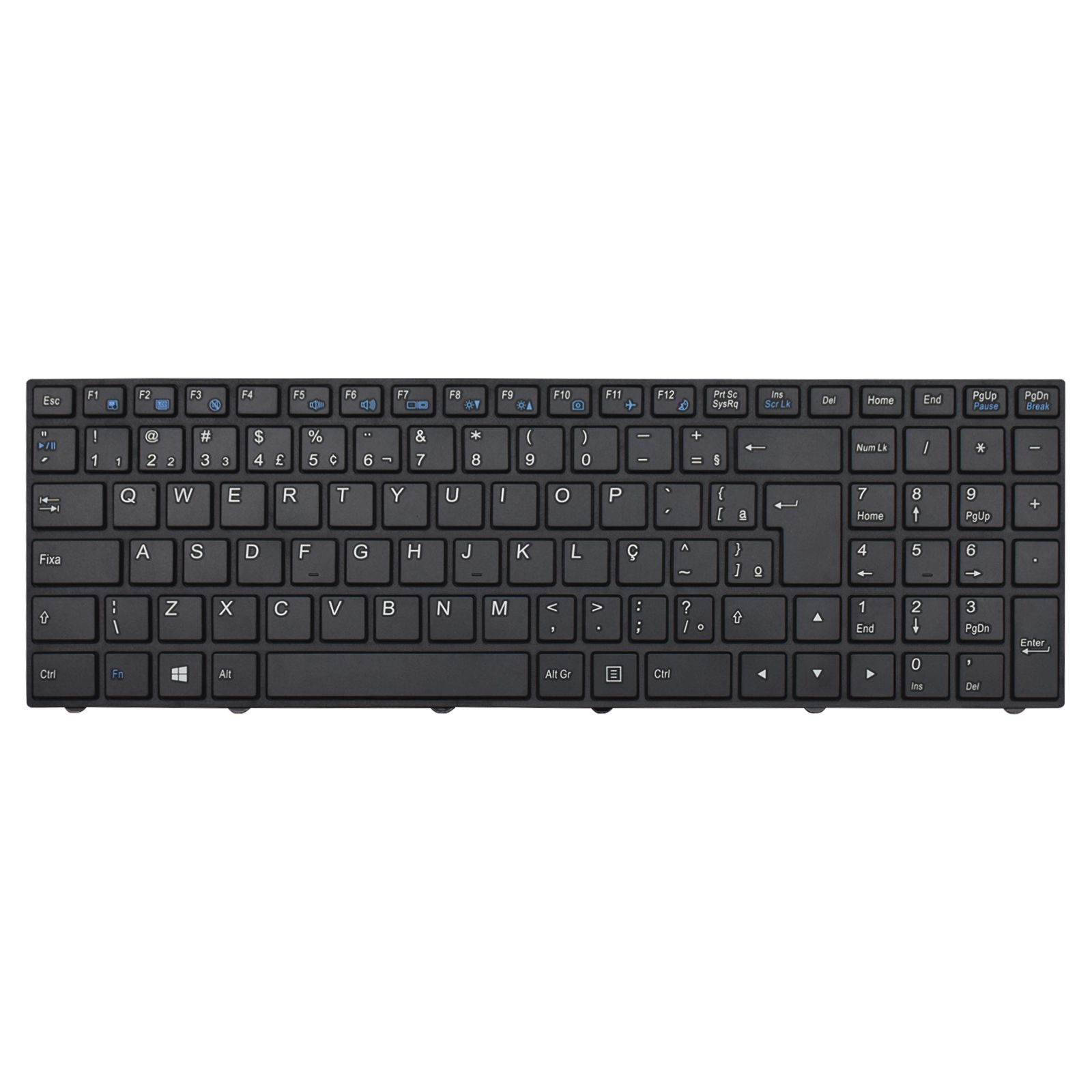 Teclado para Notebook Sony Vaio Part Number com padrão ABNT2 Preto possui teclas confortáveis com Ç e 12 meses de garantia