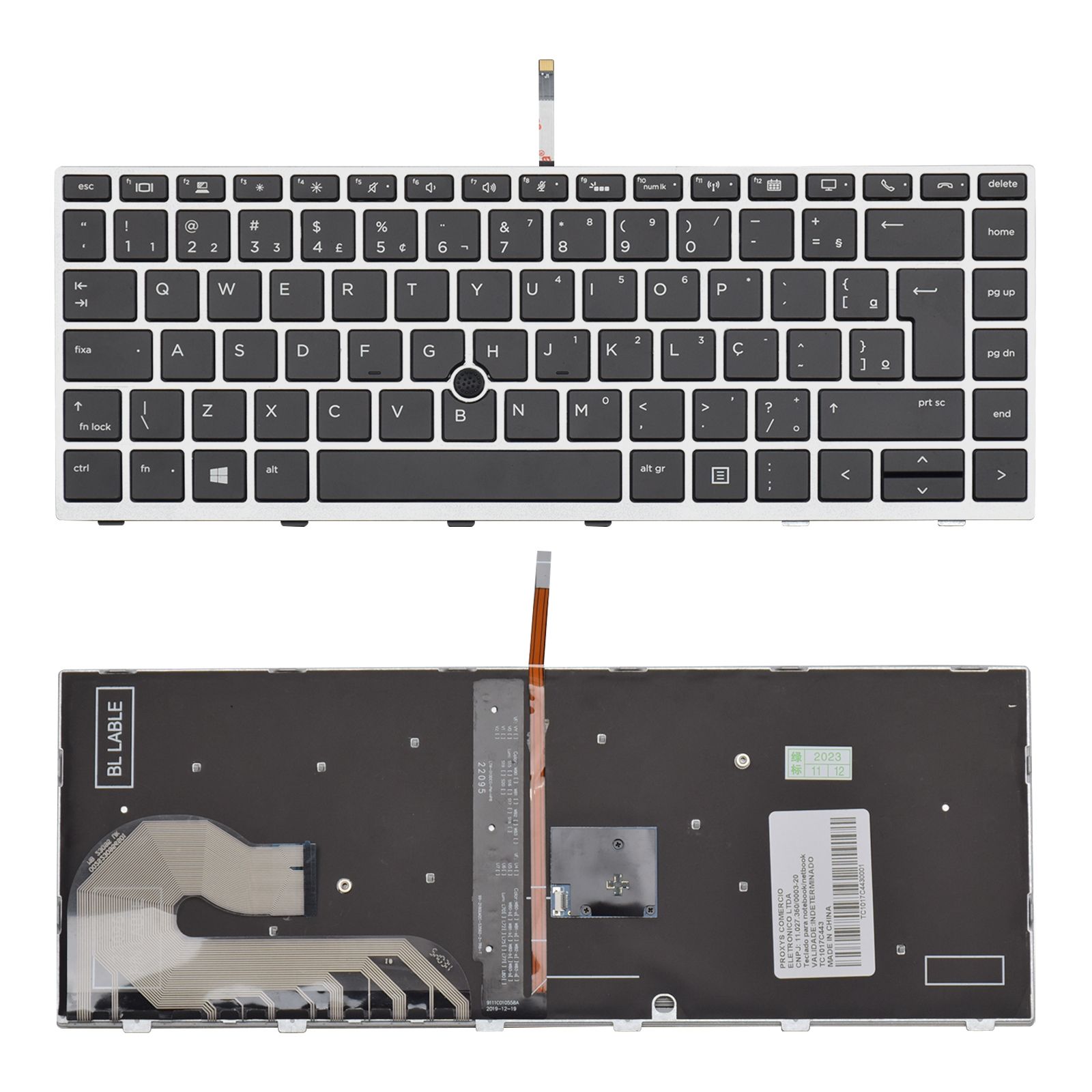 Teclado para Notebook Hp Elitebook 836 G6, ABNT2 Preto, possui teclas confortáveis e 12 meses de garantia.