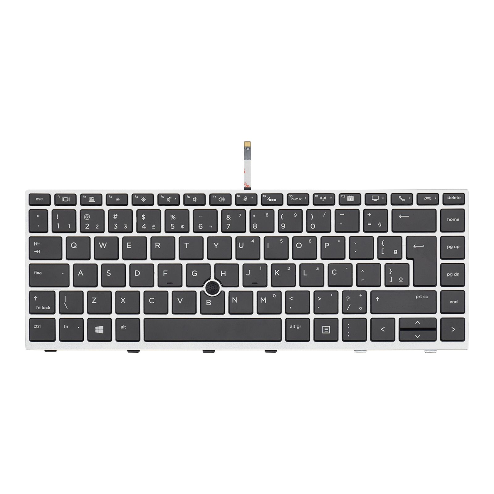 Teclado para Notebook Hp Elitebook 846 G5, ABNT2 Preto, possui teclas confortáveis e 12 meses de garantia.
