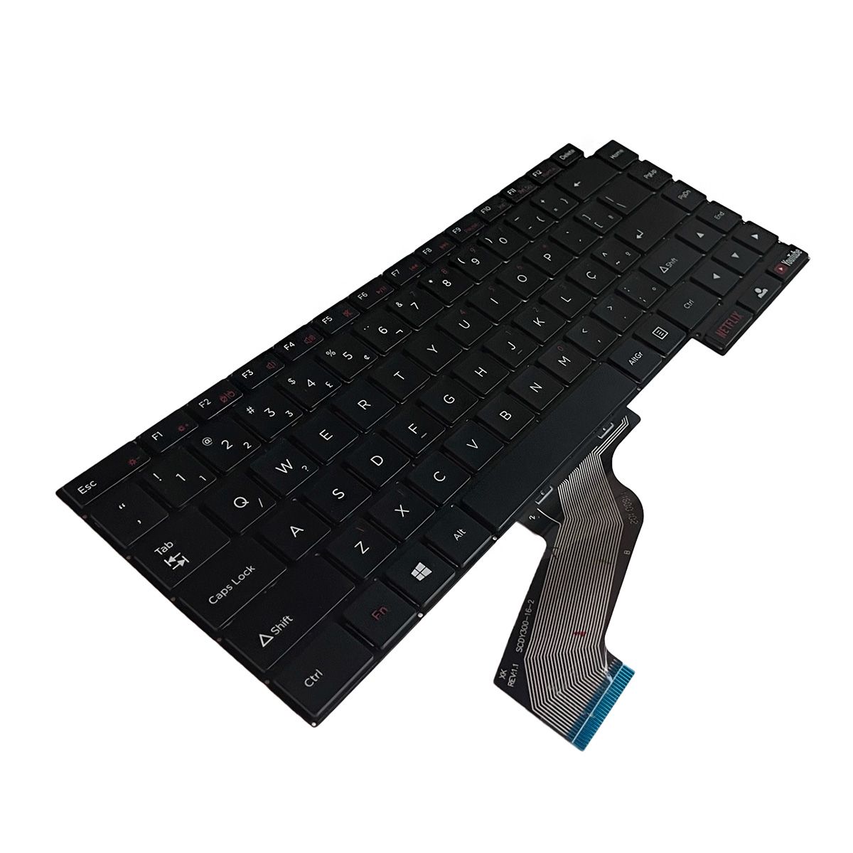Teclado para Notebook Positivo Motion Q232B, ABNT2 Preto, possui teclas confortáveis e 12 meses de garantia.