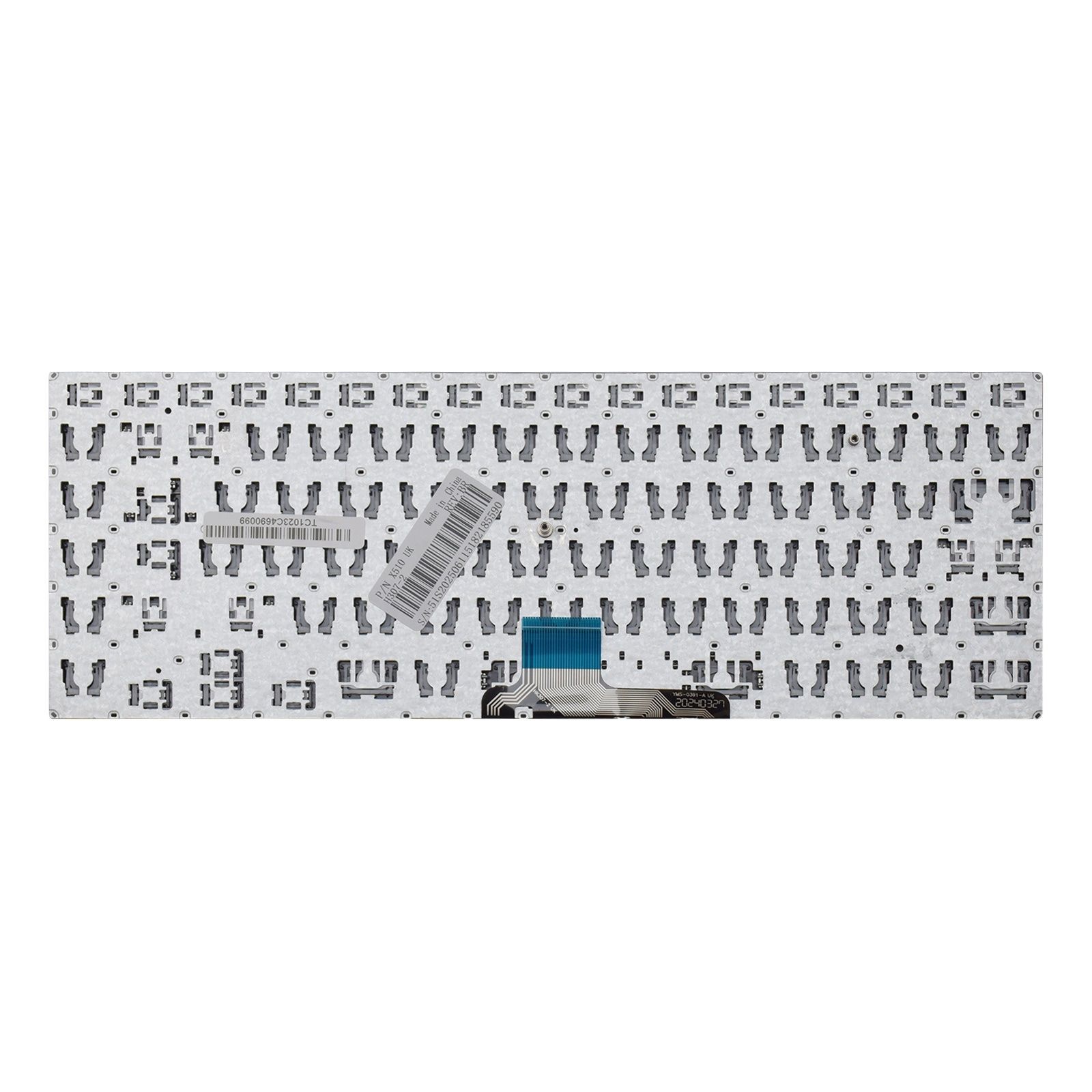 Teclado para Notebook Asus VivoBook X510UR-BQ166T, ABNT2 Preto, possui teclas confortáveis e 12 meses de garantia.