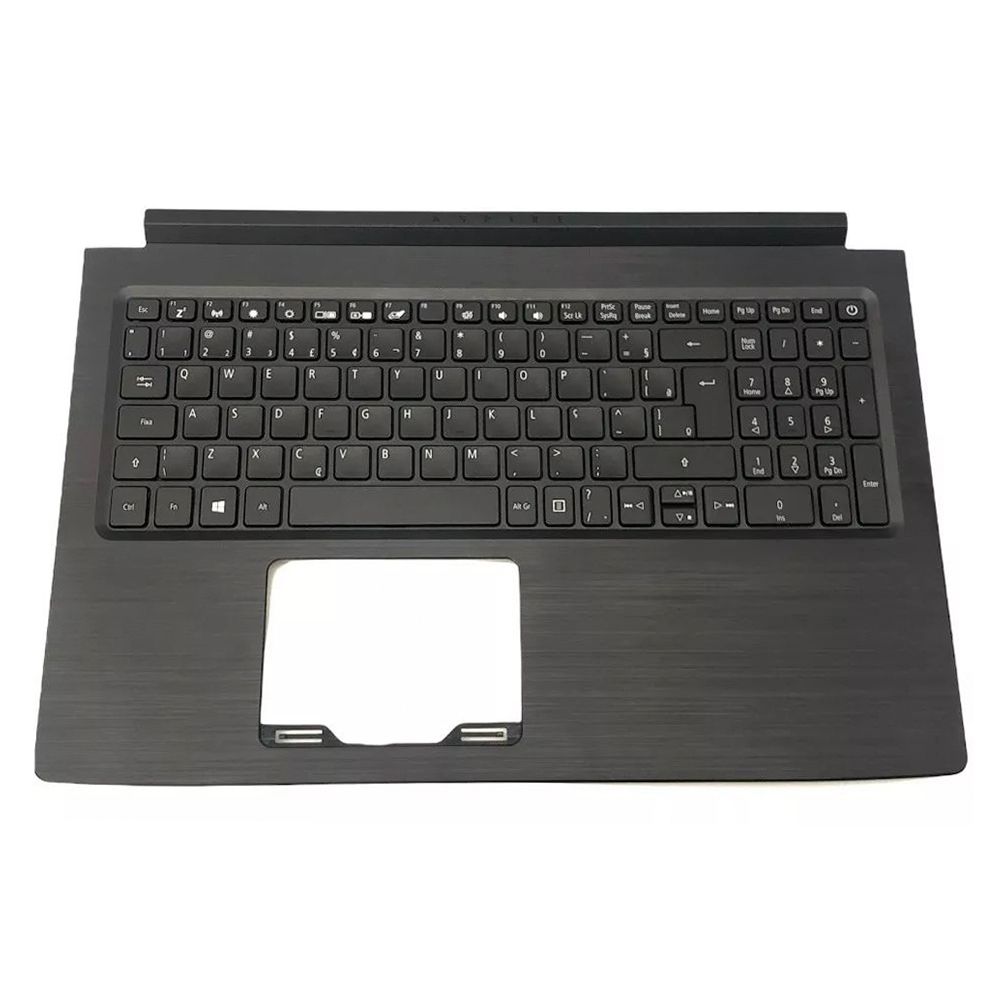 Teclado para Notebook Acer Aspire A515-53, ABNT2 Preto, possui teclas confortáveis e 12 meses de garantia.