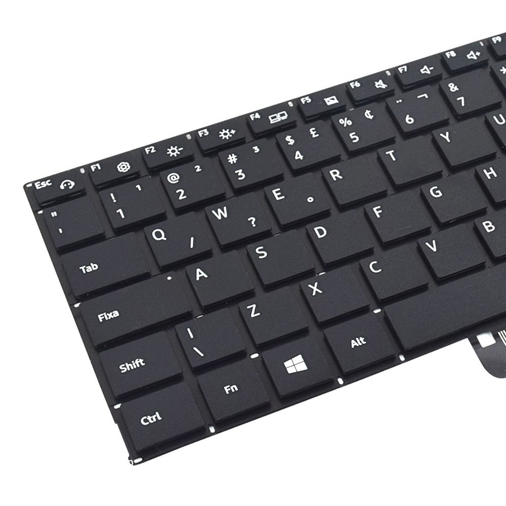 Teclado para Notebook Samsung NP550XDA-KF1BR, ABNT2 Preto, possui teclas confortáveis e 12 meses de garantia.