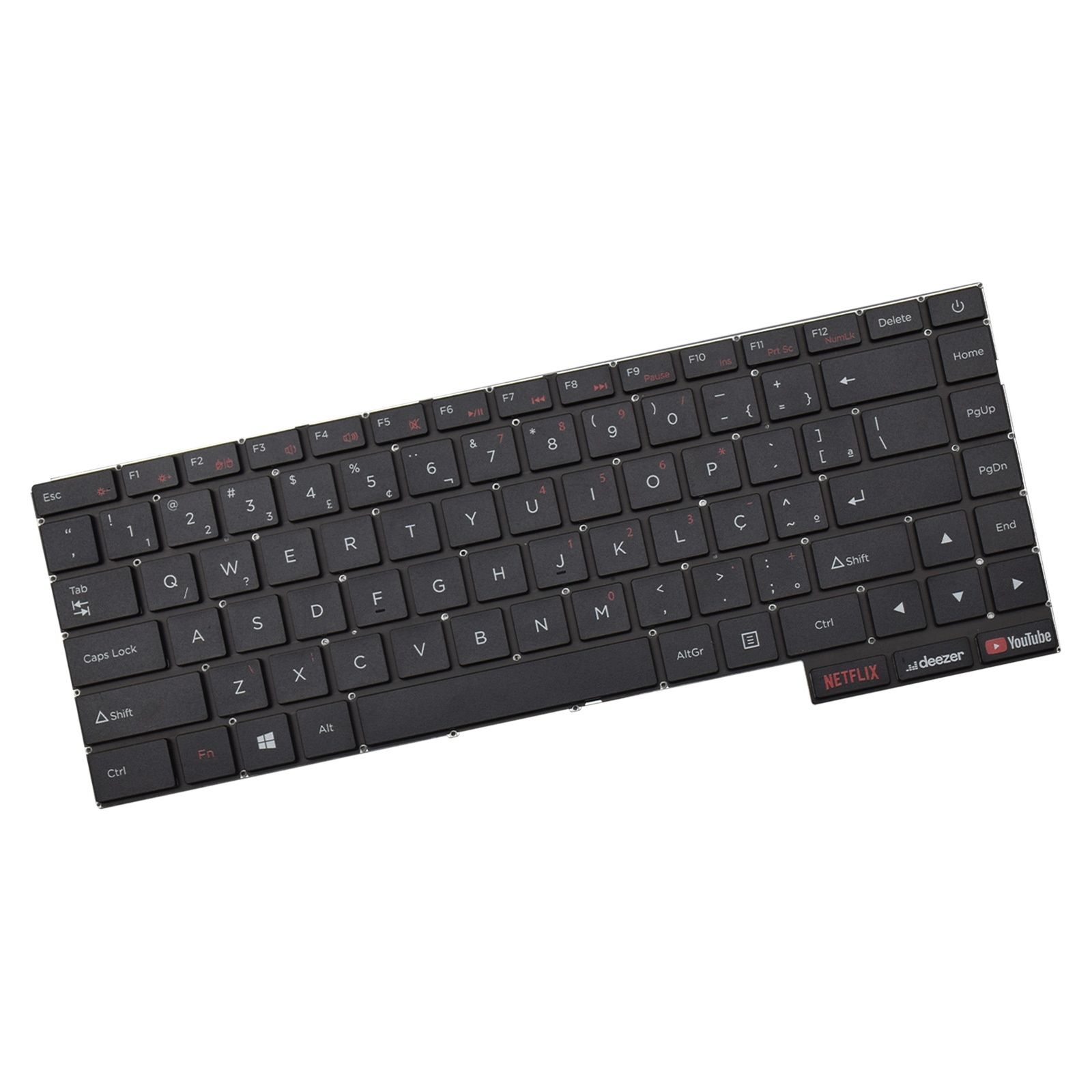 Teclado para Notebook Positivo Motion C4128D, ABNT2 Preto, possui teclas confortáveis e 12 meses de garantia.