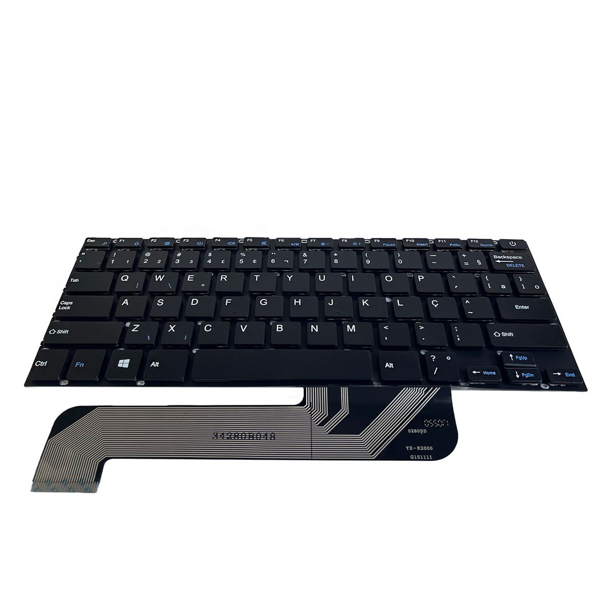 Teclado para Notebook Multilaser Legacy PC102, ABNT2 Preto, possui teclas confortáveis e 12 meses de garantia.